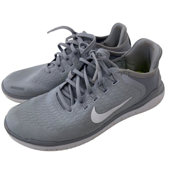Nike Flex RN Women Running Shoes Size 8 Lightweight Mesh Lace-Up Gray & White - Picture 4 of 16